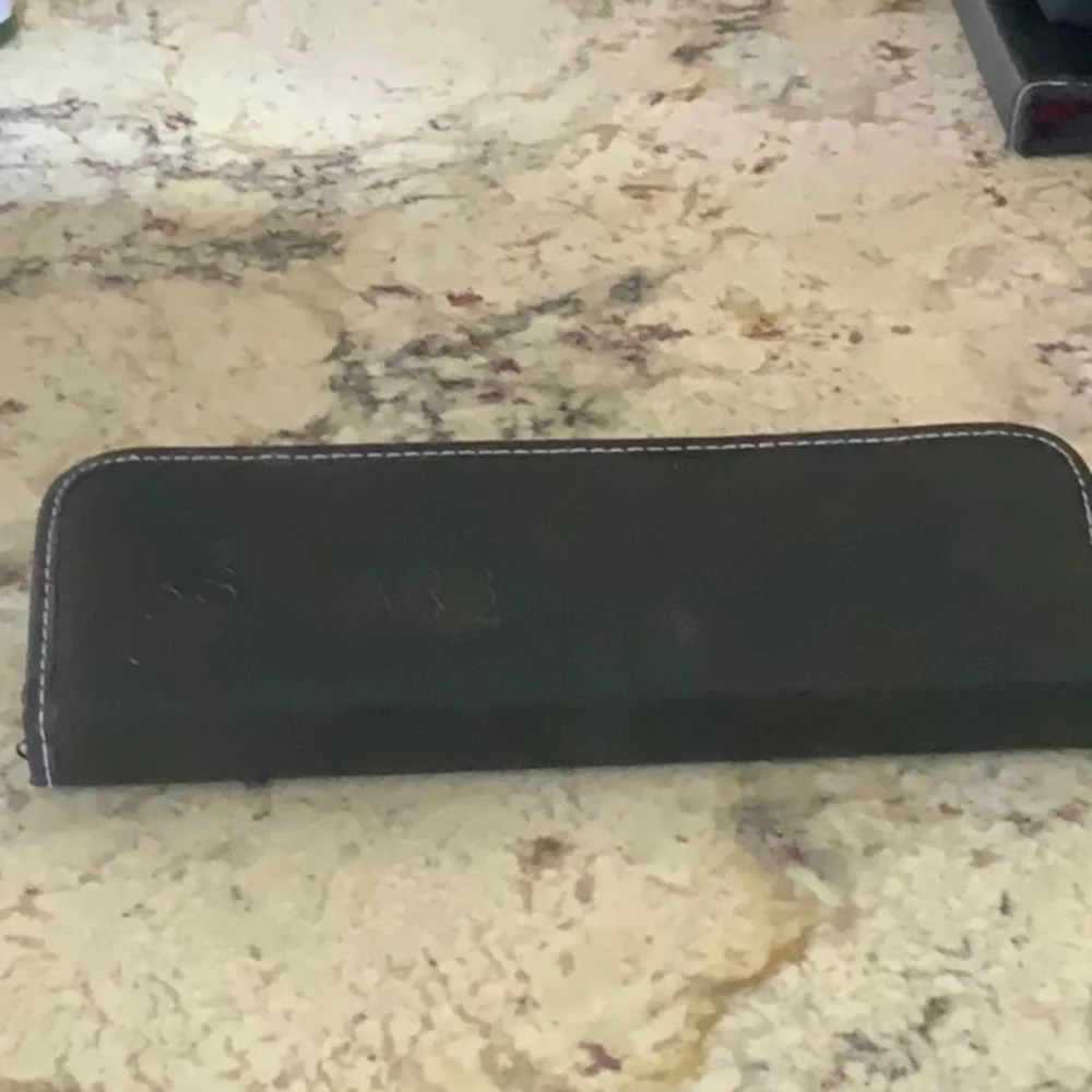 Black scissor holder. Never used zippered